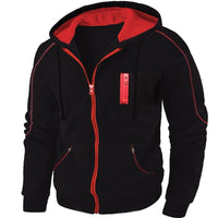 Callum | Men's Contrast Stitch Hooded Cardigan