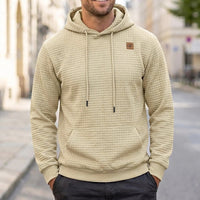 Callum | Men's Textured Waffle Pullover Hoodie