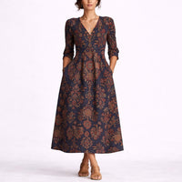 Elisabeth | Women's Autumn Wedding Guest Floral Maxi Dress