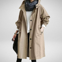 Freya | Women's Hooded Longline Rain Jacket