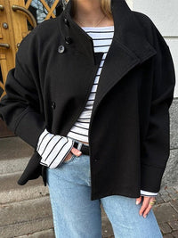 Marguerite | Women's Double-Breasted Oversized Short Coat