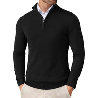 Men's Classic Half-Zip Long Sleeve Jumper | Sebastian