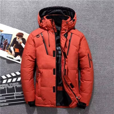 Caspian insulated winter parka in army green, front view fully zipped open
