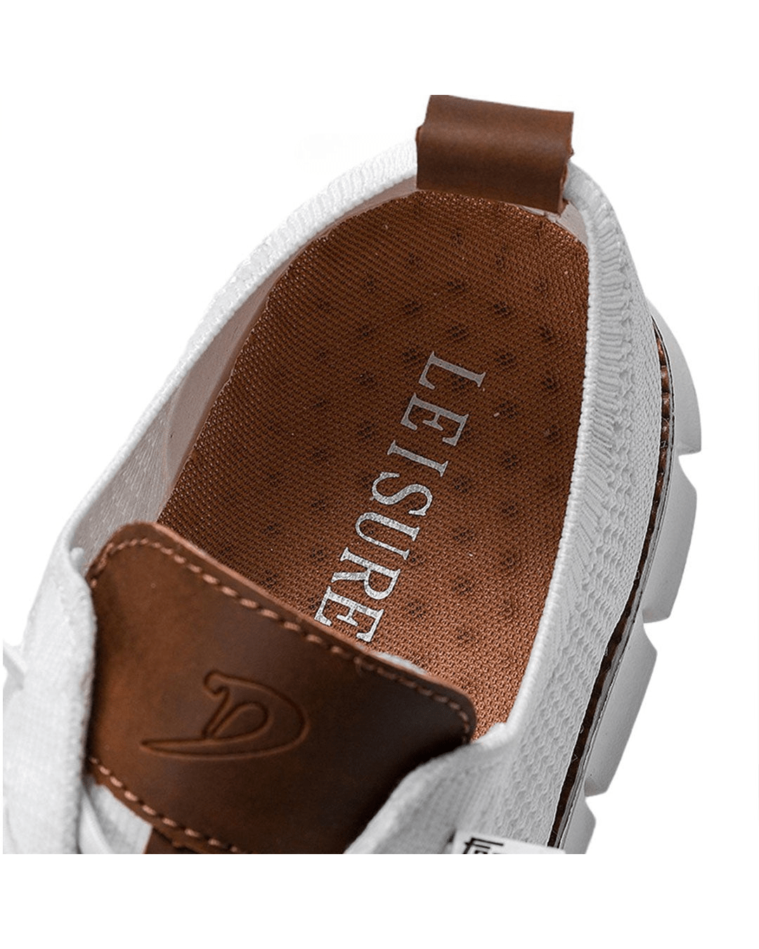 Elias olive knit lace-up trainers, side view