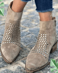 Ottilie | Women's Studded Pointed Block Heel Boots