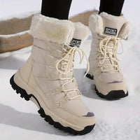 Verity | Women's Lace-Up Fur Waterproof Snow Boots